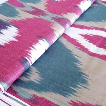 PINK HEART Usbekischer Ikat Stoff